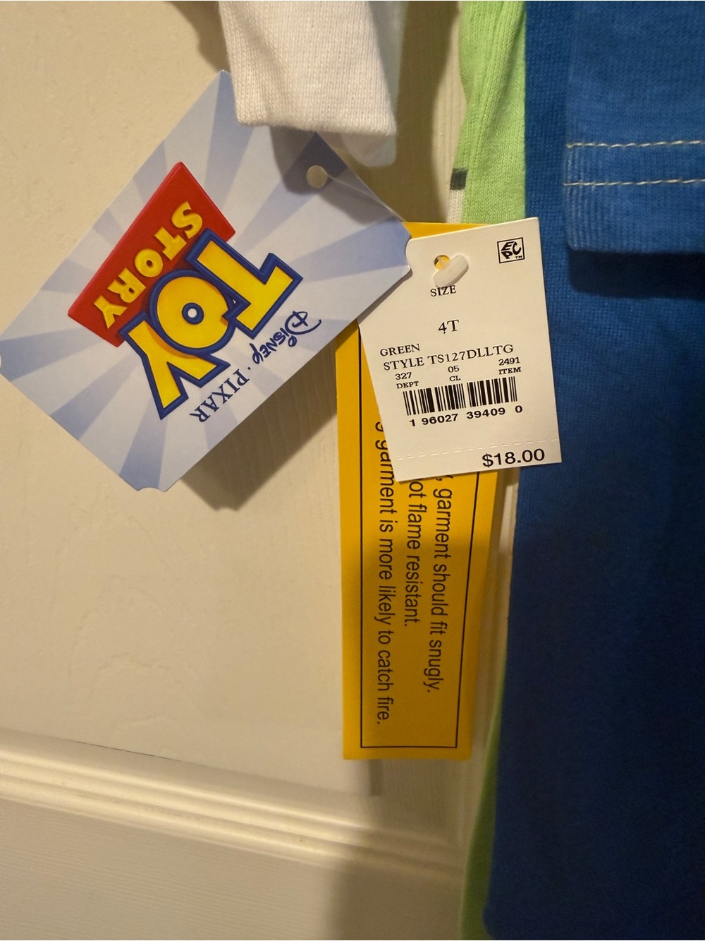 Disney Pixar Toy Story Woody & Buzz Lightyear Pajama Set 4T NWT Toddler PJs - Picture 4 of 8
